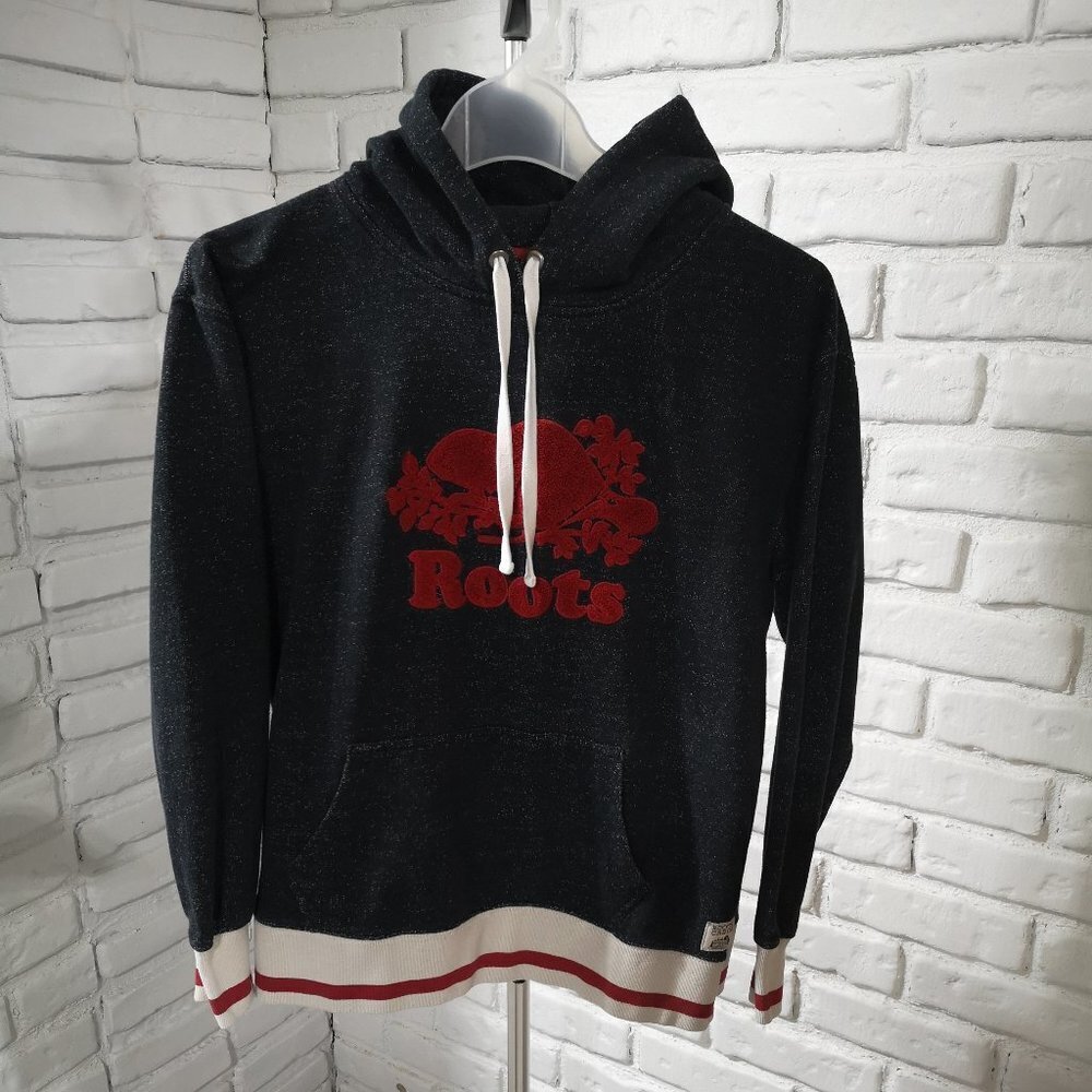 Genuine Roots Cabin Ladies Size Small Black Black Hoodie